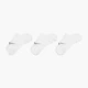 Набор мужских носков коротких Nike U Nk Everyday Plus Ltwt Footie SX5277-101 46-50 3 пары Белый (0195240518931) - изображение 3