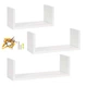 Настінні полиці SPRINGOS HF0051 3 штуки Білі (5908455306775) - зображення 1