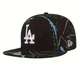Бейсболка New Era Los Angeles, чорна (фентезійний шарм) з вишивкою, повсякденна - зображення 1