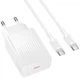 Сетевое зарядное устройство Borofone BAS75A Source PD30W (1USB-C) + кабель Type-C to Type-C (White) (243713) - изображение 3