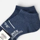 Набор женских носков коротких хлопковых Levi's 701203953-014 35-38 2 пары Синий (8720245285100) - изображение 3