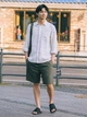 Шорты короткие мужские Uniqlo 976541739 L Оливковые (1159851390) - изображение 4
