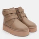 Женские угги низкие кожаные с мехом PLPS 5854-20 36 22.5 см Коричневые (ROZ6501018995) - изображение 3