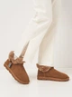 Женские угги низкие замшевые с мехом WSMR K04-2 38 Коричневые (chestnut) (ROZ6501096047) - изображение 2