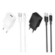 Сетевое зарядное устройство Borofone BAS71A Source single -port charger set 10.5W (5V/2.1A) US набор с кабель для Micro-USB 1метр Black - изображение 2