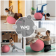 Мяч для фитнеса (фитбол) WCG 65 Anti-Burst 300кг Персиковый + насос - изображение 6