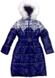 Пальто зимнее для девочки Donilo 2978 152 см синее - изображение 1