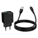 Мережевий зарядний пристрій Hoco CS81A Excellent single port charger Micro USB cable 18W Black - изображение 6