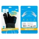 Напальчники для гри на телефоні Hoco GA21 Eagle Claw silver fiber two-finger gaming gloves Black - зображення 9