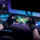 Напальчники для гри на телефоні Hoco GA21 Eagle Claw silver fiber two-finger gaming gloves Black - зображення 8