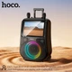 Акустика-караоке HOCO RGB outdoor karaoke BT дисплей з двома мікрофоном і дисплеєм 800p DS71 |BT5.0, USB/AUX/TF, 60W, 3h, EQ| Black - зображення 7