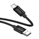 Кабель HOCO Type-C Benefit silicone charging data cable X122 |1m, 3A| Black - зображення 3