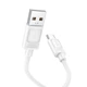 Кабель HOCO Type-C Benefit silicone charging data cable X122 |1m, 3A| White - изображение 2