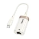 Адаптер переходник HOCO UA41B Type-C Ethernet |0.145м, 100Mbps| white-gold - изображение 2
