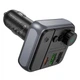 FM - трансмітер Borofone BC50 Ascenso car BT FM transmitter 38W Black - изображение 5