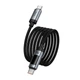 Кабель HOCO U148 Lord digital display charging data cable Type-C to Type-C 240W 5A 1.2m Black - зображення 6