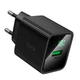 Мережевий зарядний пристрій Hoco CS81A Excellent single port charger Micro USB cable 18W Black - изображение 11