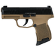Шумовий сигнальний пістолет Aksa Arms AK21 CC-03 калібр 9 мм PAK (Sig Sauer P365) Tan/Black - зображення 2