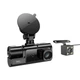 Видеорегистратор HOCO DI60 World three-screen simultaneous display driving recorder (wifi version) 720p front, 480p rear, 480p inner, 2", 150mAh, black - изображение 1
