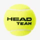 М'ячі для тенісу Head Team 3B (575703) 3 шт Жовтий - зображення 1