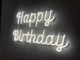 Неоновая вывеска Happy birthday 700x435 Белый - изображение 4
