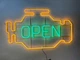 Неоновая вывеска Check engine open 1100x650 Комбинированный - изображение 3