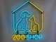 Неоновая вывеска Zoo Shop 560x670 Комбинированный - изображение 3