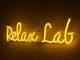 Неоновая вывеска Relax Lab 500x140 Желтый - изображение 2