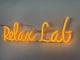 Неоновая вывеска Relax Lab 500x140 Желтый - изображение 4