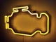 Неоновая вывеска Check engine 400x240 Желтый - изображение 2