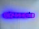 Неонова вивіска Відчинено 500x90 Фіолетовий - зображення 3