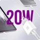Зарядное устройство сетевое Make 20W Type-C PD3.0 + USB QC4.0 White (MCW-2021WH) - изображение 2