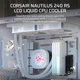 Система водяного охлаждения Corsair Nautilus 240 RS LCD White (CW-9061032-WW) - изображение 2