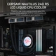 Система водяного охлаждения Corsair Nautilus 240 RS LCD (CW-9061031-WW) 323600 - изображение 2
