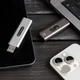 Накопитель ssd TRANSCEND 2TB ESD320A, USB 10Gbps, Type-A, Silver (TS2TESD320A) 293429 - изображение 5