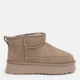 Женские угги низкие замшевые с мехом Allshoes 187447 40 25.5 см Бежевые (ROZ6501018396) - изображение 1