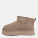 Женские угги низкие замшевые с мехом Allshoes 187447 40 25.5 см Бежевые (ROZ6501018396) - изображение 4
