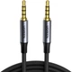 Кабель Ugreen AV183 3.5mm to 3.5mm 4-Pole M/M Audio Cable Alu Case 1 м Gray (UGR-10648) - изображение 1