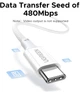 Кабель Ugreen L502 USB-C to USB-C PD 100W 5A Fast Charging Braided Cable 2 м White (UGR-35221) - изображение 5