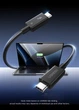 Кабель Ugreen L703 USB-C to USB-C Thunderbolt 5 PD 3.1 120Gbps 240W 5A 16/8/4K 1 м Black (UGR-45996) - изображение 7