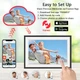 Цифрова фоторамка Frameo 10.1 дюймів 32Gb вбудованої пам'яті WiFi електронна рамка для фото додаток FRAMEO із сенсорним екраном 1280x800 HD IPS біла - зображення 10