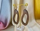 Серьги женские Длинные деревянные подвески jewelry Коричневый - изображение 2