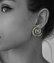 Жіночі сережки Спіралі jewelry Сріблясті - зображення 4