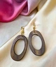 Серьги женские Длинные деревянные подвески Овал jewelry Коричневый - изображение 6