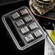 Камни для виски металлические SILVER 8 шт + щипцы - изображение 1