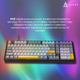 Дротова магнітна клавіатура Ajazz AK980 MAX Magnetic switches Black Grey Yellow (AK980-MAX-M-BGY) - изображение 13
