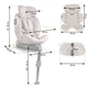 Автокрісло Nukido 710122 Aero Line Isofix 0-36 кг Бежеве (5903890626693) - зображення 4