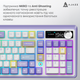 Бездротова механічна клавіатура Ajazz AK980 V2 Maillard switches Purple White Blue (AK980-V2-M-PWB) - изображение 14
