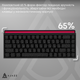 Дротова механічна клавіатура Ajazz NK68 Red switches Side Contour Black (NK68-R-S-B) - изображение 13