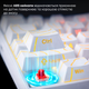 Дротова механічна клавіатура Ajazz NK68 Red switches Side Contour White (NK68-R-S-W) - изображение 10